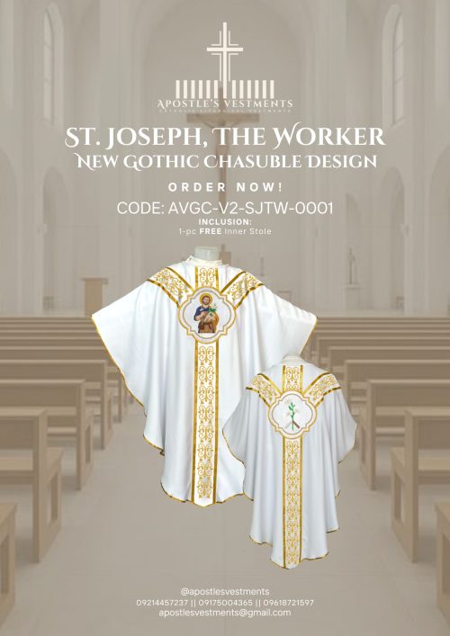 ST. JOSEPH THE WORKER GOTHIC CHASUBLE DESIGNS (AVGC-V2-SJTW-0001)
