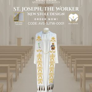 ST. JOSEPH THE WORKER STOLE DESIGNS (AVS-SJTW-0001)