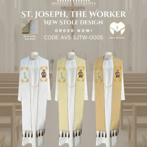 ST. JOSEPH THE WORKER STOLE DESIGNS (AVS-SJTW-0005)