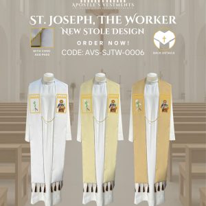 ST. JOSEPH THE WORKER STOLE DESIGNS (AVS-SJTW-0006)