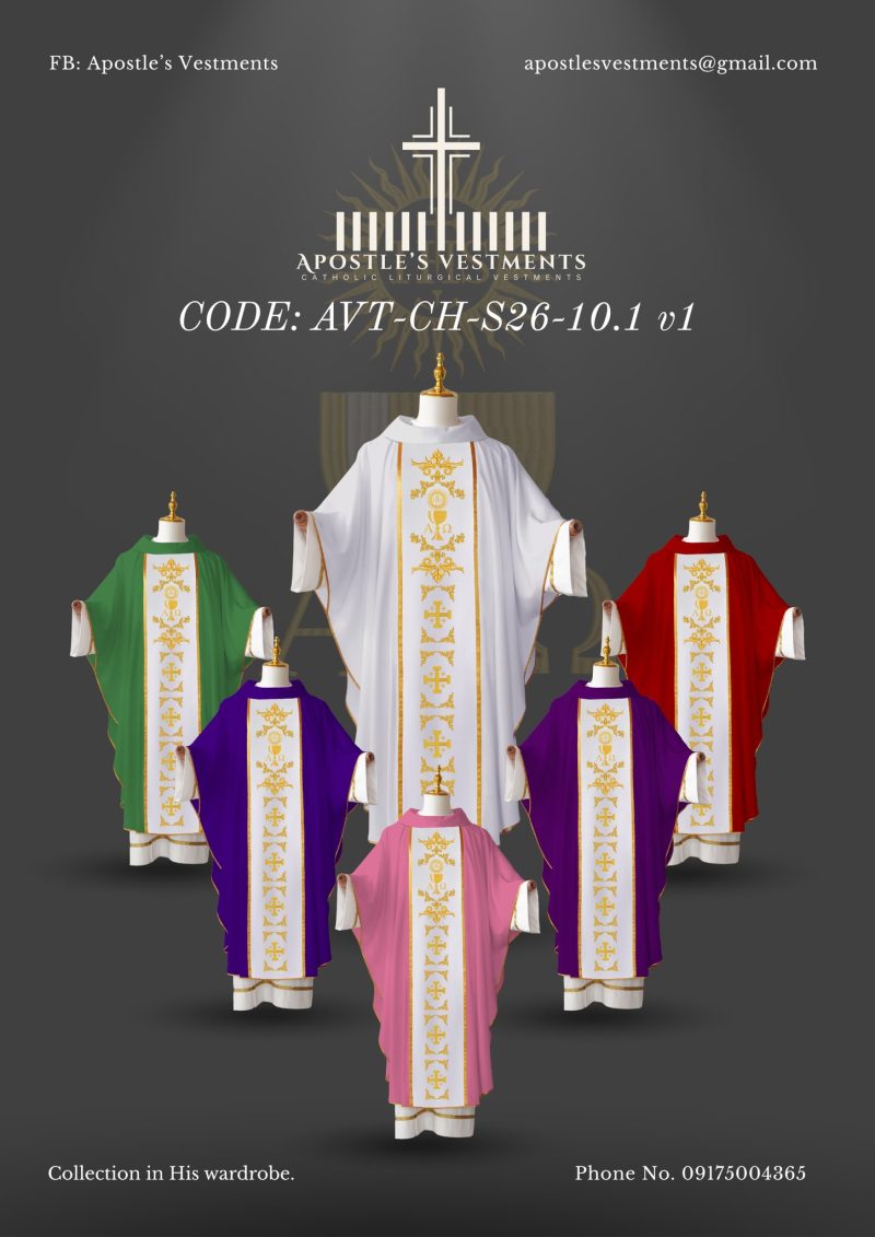 APOSTLE’S VESTMENT CHASUBLE DESIGN (AVT-CH-2026-10.1)