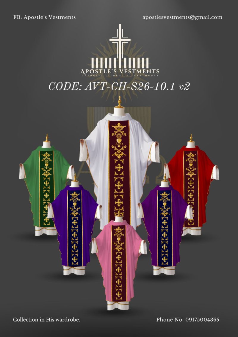 APOSTLE’S VESTMENT CHASUBLE DESIGN (AVT-CH-2026-10.1)