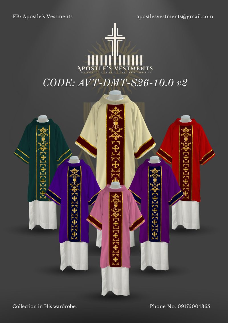 APOSTLE’S VESTMENT DALMATIC DESIGN (AVT-DMT-2026-10.0)