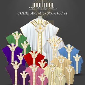 APOSTLE’S VESTMENT GOTHIC CHASUBLE DESIGN (AVT-GC-2026-10.0)
