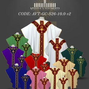 APOSTLE’S VESTMENT GOTHIC CHASUBLE DESIGN (AVT-GC-2026-10.0)
