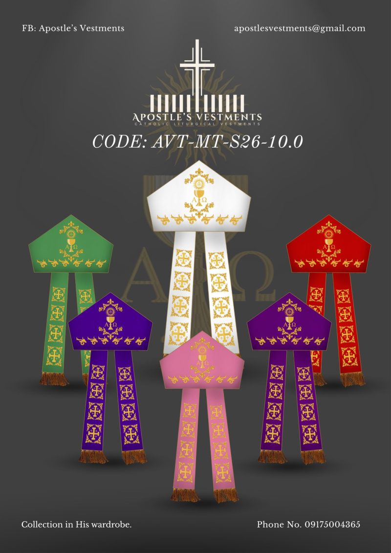 APOSTLE’S VESTMENT MITRE DESIGN (AVT-MT-2026-10.0)