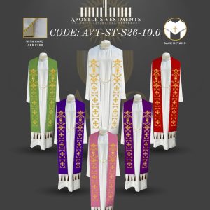 APOSTLE’S VESTMENT STOLE DESIGN (AVT-ST-2026-10.0)