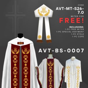APOSTLE'S VESTMENTS BISHOP SET DESIGN (AVT-BS-0007)