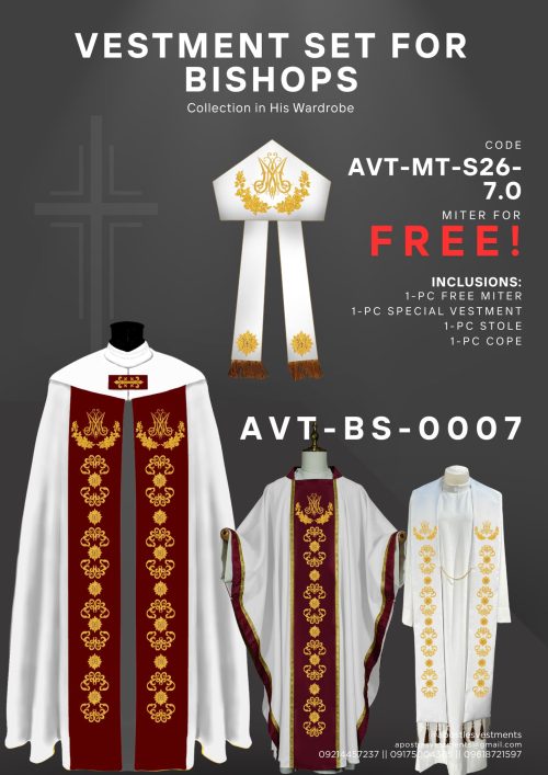 bishop APOSTLE'S VESTMENTS BISHOP SET DESIGN (AVT-BS-0007)