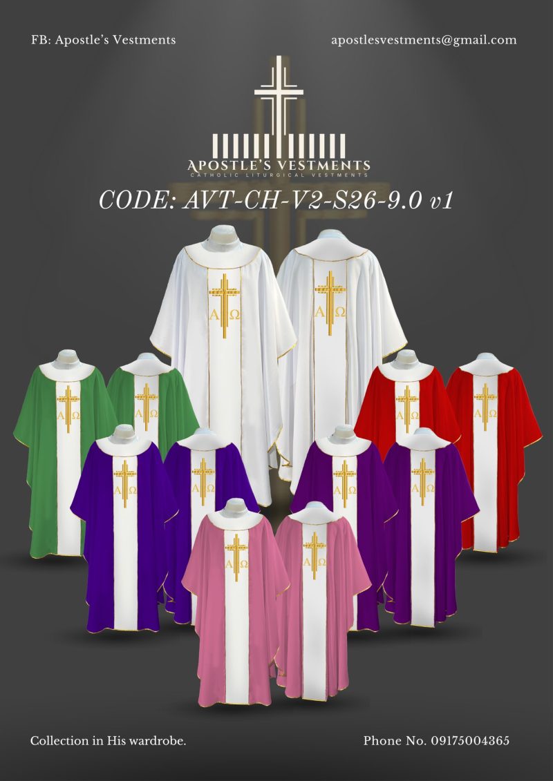 APOSTLE’S VESTMENT CHASUBLE DESIGN (AVT-CH-V2-2026-9.0)