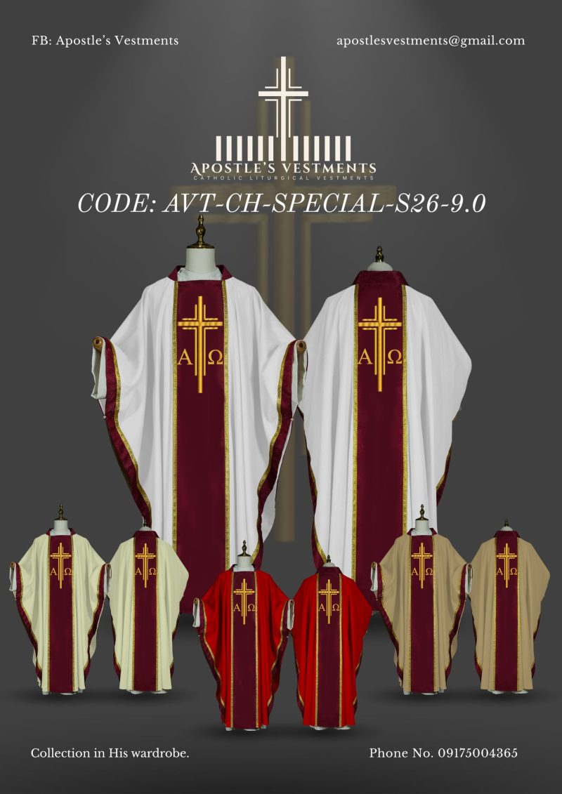 APOSTLE’S VESTMENT CHASUBLE DESIGN (AVT-CH-SPECIAL-2026-9.0)