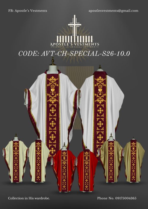 APOSTLE’S VESTMENT CHASUBLE DESIGN (AVT-CH-SPECIAL-2026-10.0)