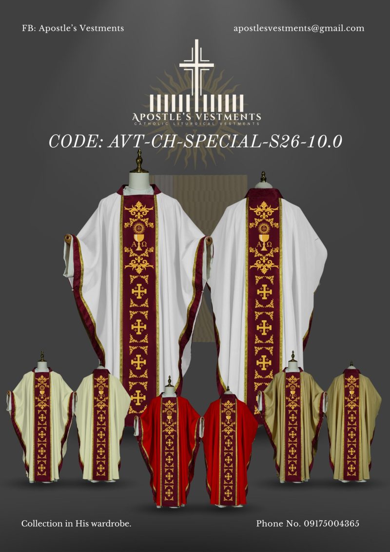APOSTLE’S VESTMENT CHASUBLE DESIGN (AVT-CH-SPECIAL-2026-10.0)