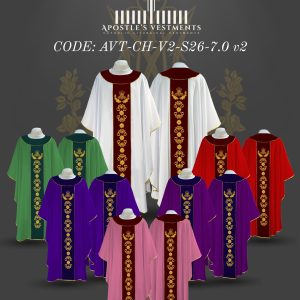 APOSTLE'S VESTMENT CHASUBLE DESIGN (AVT-CH-V2-26-7.0)