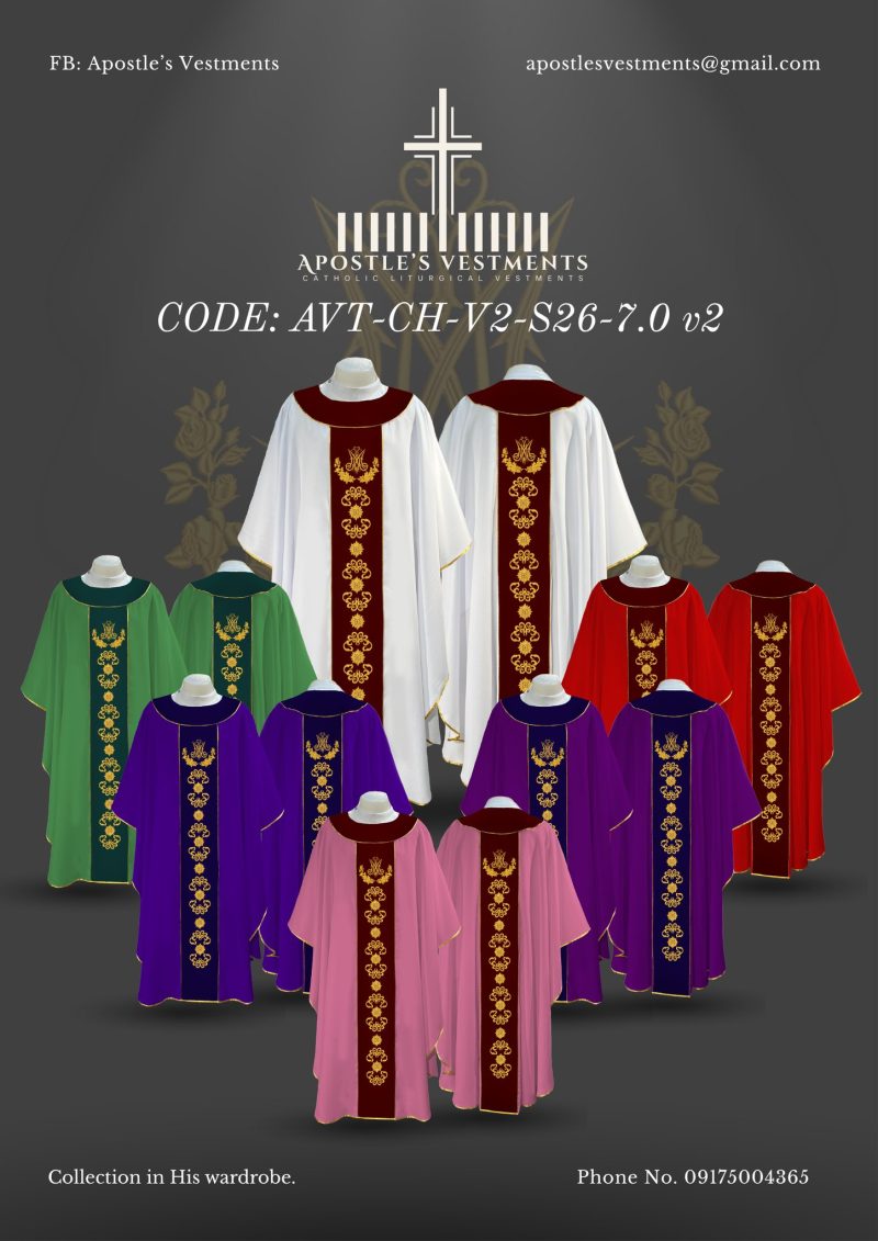 APOSTLE'S VESTMENT CHASUBLE DESIGN (AVT-CH-V2-26-7.0)
