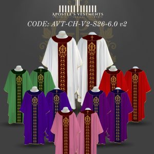 APOSTLE'S VESTMENTS  CHASUBLE SET DESIGN (AVT-CH-V2-26-0006)