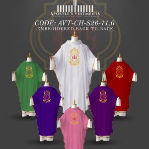 APOSTLE’S VESTMENT CHASUBLE DESIGN (AVT-CH-2026-11.0)