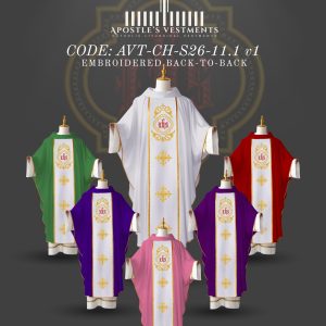 APOSTLE’S VESTMENT CHASUBLE DESIGN (AVT-CH-2026-11.1)