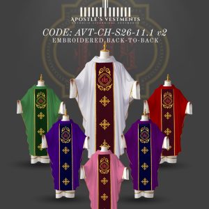 APOSTLE’S VESTMENT CHASUBLE DESIGN (AVT-CH-2026-11.1)