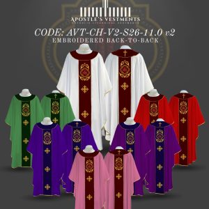 APOSTLE’S VESTMENT CHASUBLE DESIGN (AVT-CH-V2-2026-11.0)
