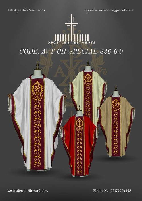 APOSTLE'S VESTMENTS CHASUBLE SET DESIGN (AVT-CH-SPECIAL-26-0006)
