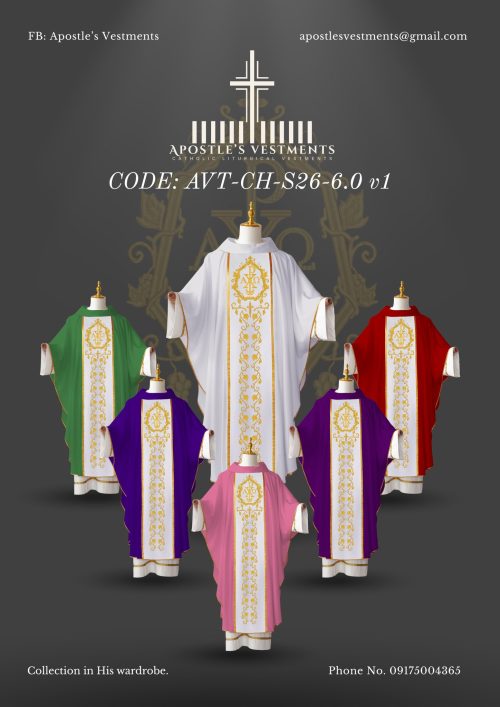 APOSTLE'S VESTMENTS CHASUBLE SET DESIGN (AVT-CH-26-0006)