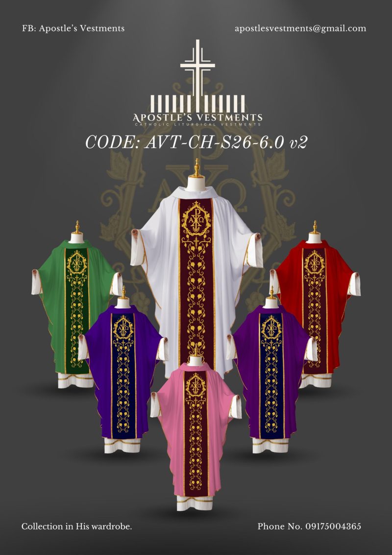 APOSTLE'S VESTMENTS CHASUBLE SET DESIGN (AVT-CH-26-0006)