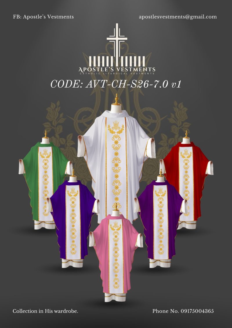 APOSTLE'S VESTMENT CHASUBLE DESIGN (AVT-CH-26-7.0)