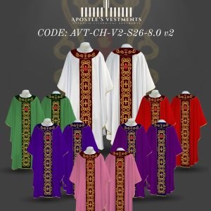 APOSTLE'S VESTMENT CHASUBLE DESIGN (AVT-CH-V2-2026-8.0)