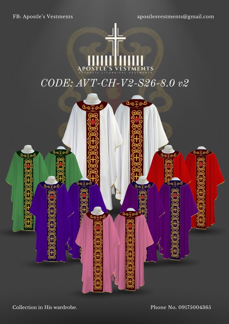 APOSTLE'S VESTMENT CHASUBLE DESIGN (AVT-CH-V2-2026-8.0)