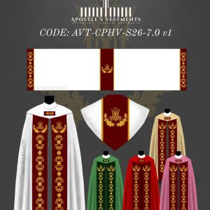 cope and humeral viel APOSTLE'S VESTMENT COPE AND HEMERAL VIEL DESIGN (AVT-CPHV-26-7.0)