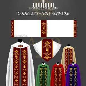 APOSTLE’S VESTMENT COPE AND HUMERAL VIEL DESIGN (AVT-CPHV-2026-10.0)
