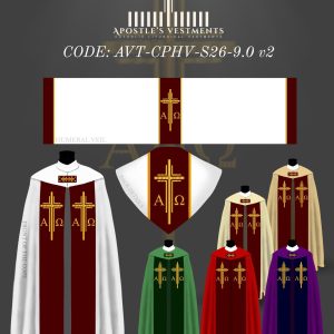 APOSTLE’S VESTMENT COPE AND HUMERAL VIEL DESIGN (AVT-CPHV-2026-9.0)