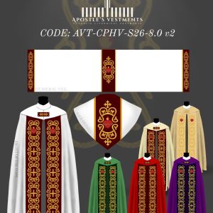 APOSTLE'S VESTMENT COPE AND HUMERAL VIEL DESIGN (AVT-CPHV-2026-8.0)