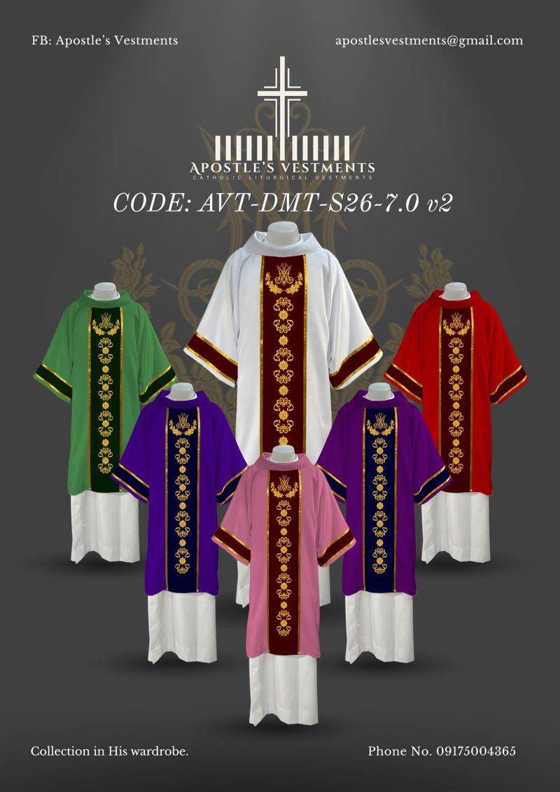 APOSTLE'S VESTMENT DALMATIC DESIGN (AVT-DMT-26-7.0)