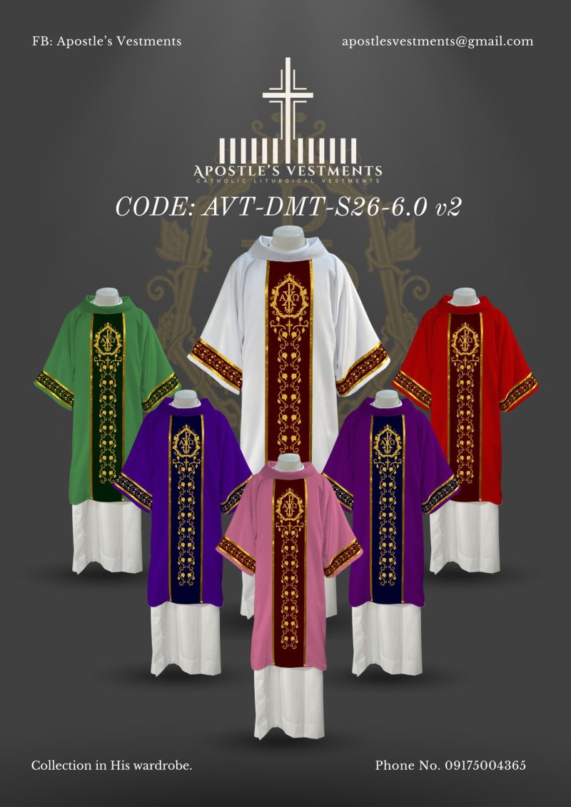 APOSTLE'S VESTMENTS DALMATIC SET DESIGN (AVT-DMT-26-0006)