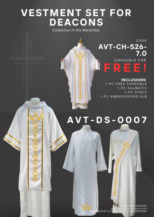 deacon APOSTLE'S VESTMENT DEACON SET DESIGN (AVT-DS-0007)