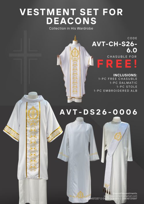 APOSTLE'S VESTMENTS DEACON SET DESIGN (AVT-DS26-0006)