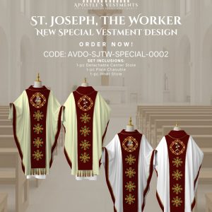 detachable orphrey special-0002 ST. JOSEPH THE WORKER DETACHABLE ORPHREY DESIGNS (AVDO-SJTW-SPECIAL-0002)