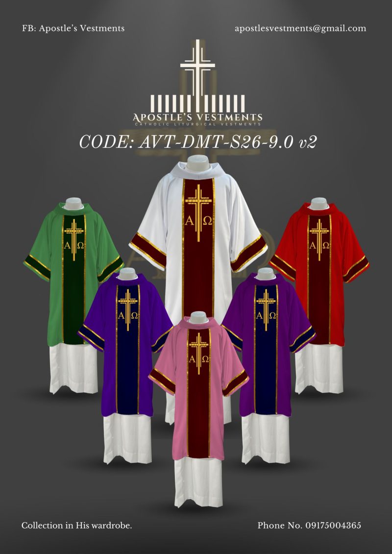 APOSTLE’S VESTMENT DALMATIC DESIGN (AVT-DMT-2026-9.0)
