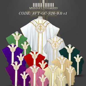APOSTLE’S VESTMENT GOTHIC CHASUBLE DESIGN (AVT-GC-2026-9.0)