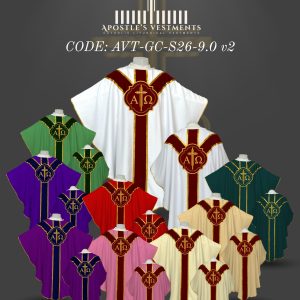 APOSTLE’S VESTMENT GOTHIC CHASUBLE DESIGN (AVT-GC-2026-9.0)