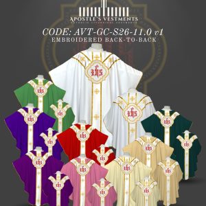 APOSTLE’S VESTMENT GOTHIC CHASUBLE DESIGN (AVT-GC-2026-11.1)