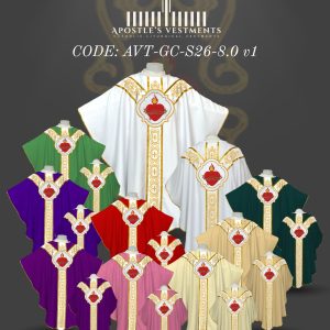 APOSTLE'S VESTMENT GOTHIC CHASUBLE DESIGN (AVT-GC-2026-8.0)