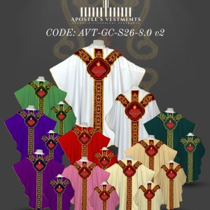 APOSTLE'S VESTMENT GOTHIC CHASUBLE DESIGN (AVT-GC-2026-8.0)