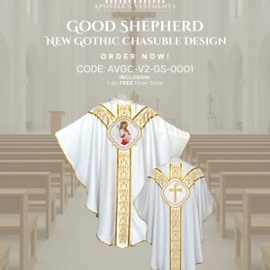 gothic v2-0001 GOOD SHEPHERD GOTHIC CHASUBLE V2 DESIGNS (AVGC-V2-GS-0001)