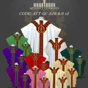 APOSTLE'S VESTMENTS GOTHIC CHASUBLE SET DESIGN (AVT-GC-26-0006)