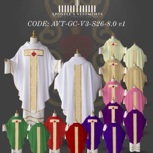 APOSTLE'S VESTMENT GOTHIC CHASUBLE DESIGN (AVT-GC-V3-2026-8.0)