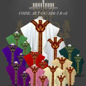 APOSTLE'S VESTMENT GOTHIC CHASUBLE DESIGN (AVT-GC-26-7.0)