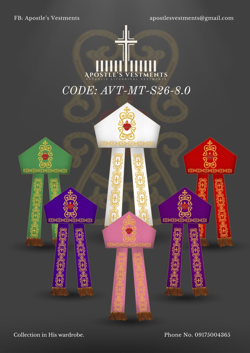 APOSTLE'S VESTMENT MITER DESIGN (AVT-MT-2026-8.0)